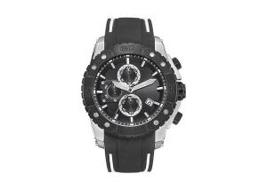 China Silicone Strap Automatic Quartz Watch , Waterproof Male Analog Quartz Watch wholesale