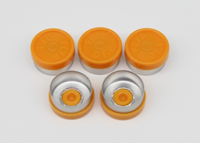 Wholesale 13mm Orange Pharmaceutical Aluminum Plastic Combination Cap
