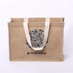 Burlap Jute Reusable Shopping Bag