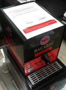 China Stainless Steel Inner Tank Chilled Shot Dispenser 150W With Single Bottle Holders wholesale