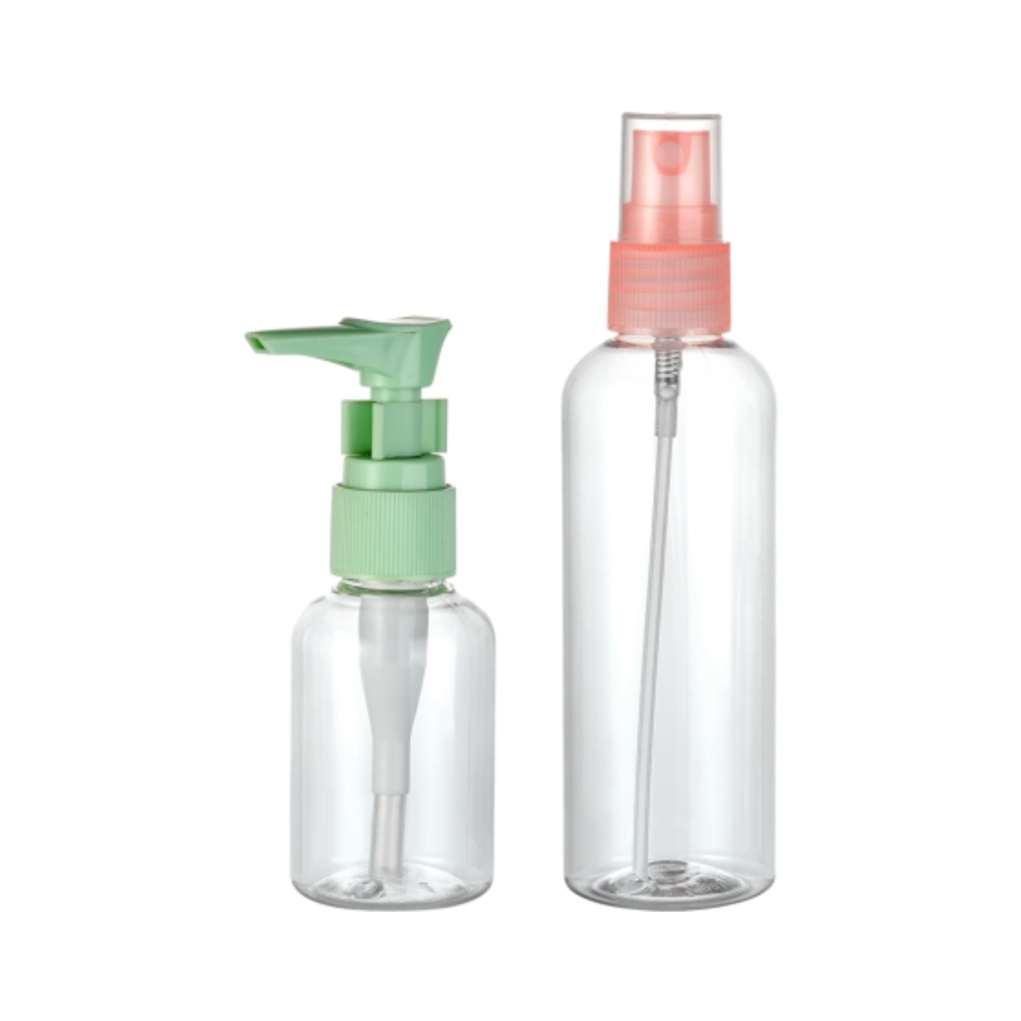 100ml Capacity Transparent Sprayer Bottle for Cosmetic Portable PET Plastic Bottle