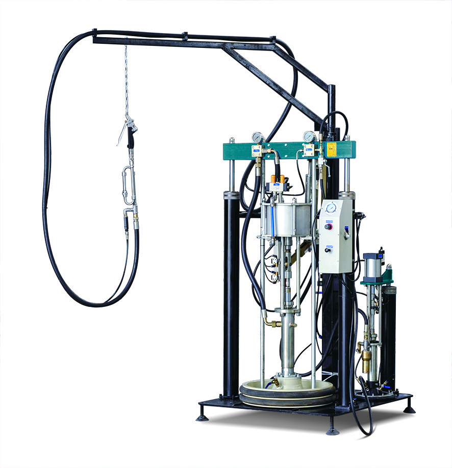 Semi Automatic Sealant Extruder Two Component 4L / Min With Pump A / B