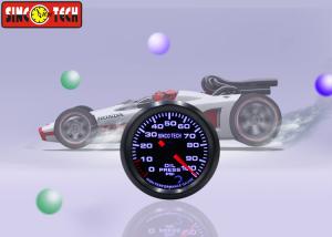 China PSI Unit Aftermarket Oil Pressure Gauge Sensor Kit 7 Colors Adjustable For Racing Cars wholesale