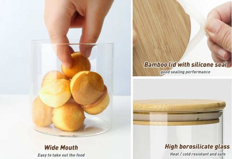 Custom Square 370ml 500ml 730Ml Honey Storage Glass Food Jar Jar For Storage