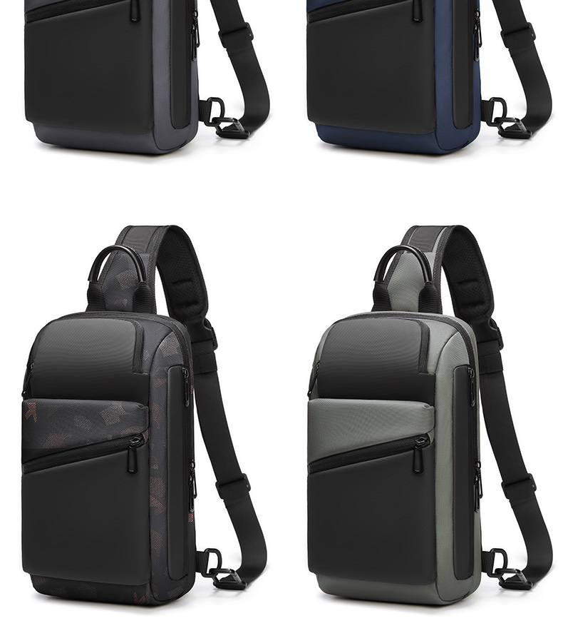 Casual Mens Sling Bag Single Shoulder Crossbody Bag Collapsible