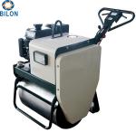 Single Drum Road Roller Machine 5.2KW Walk Behind With Diesel / Gasoline Fuel
