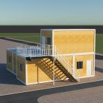 3 Bedroom 2 Bedroom Foldable Container House Factory