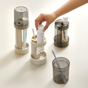 China Toothbrush Holder Stand with Cover Cup Height Adjustable Electric Toothbrush Holders for Bathrooms wholesale