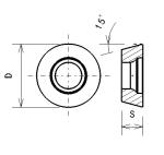 Custom RDMW 0702MO Carbide Inserts For Aluminum Alloy