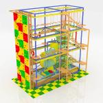 Indoor Adventure Rope Course Obstacle Course Multilevel ASTM Standard