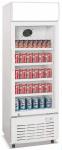 308L upright signle door aluminium inner direct cooling display beverage cooler