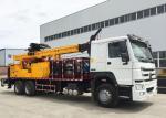 Rotary Mobile Borehole Drilling Machine , Truck Mounted Water Well Drilling