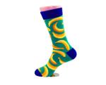 Custom Colorful Knitting Fashion Cotton Socks For Men / Happy Socks Dress Casual