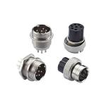 Board Male M12 4 Pin Aircraft Connector Waterproof Aviation Plug