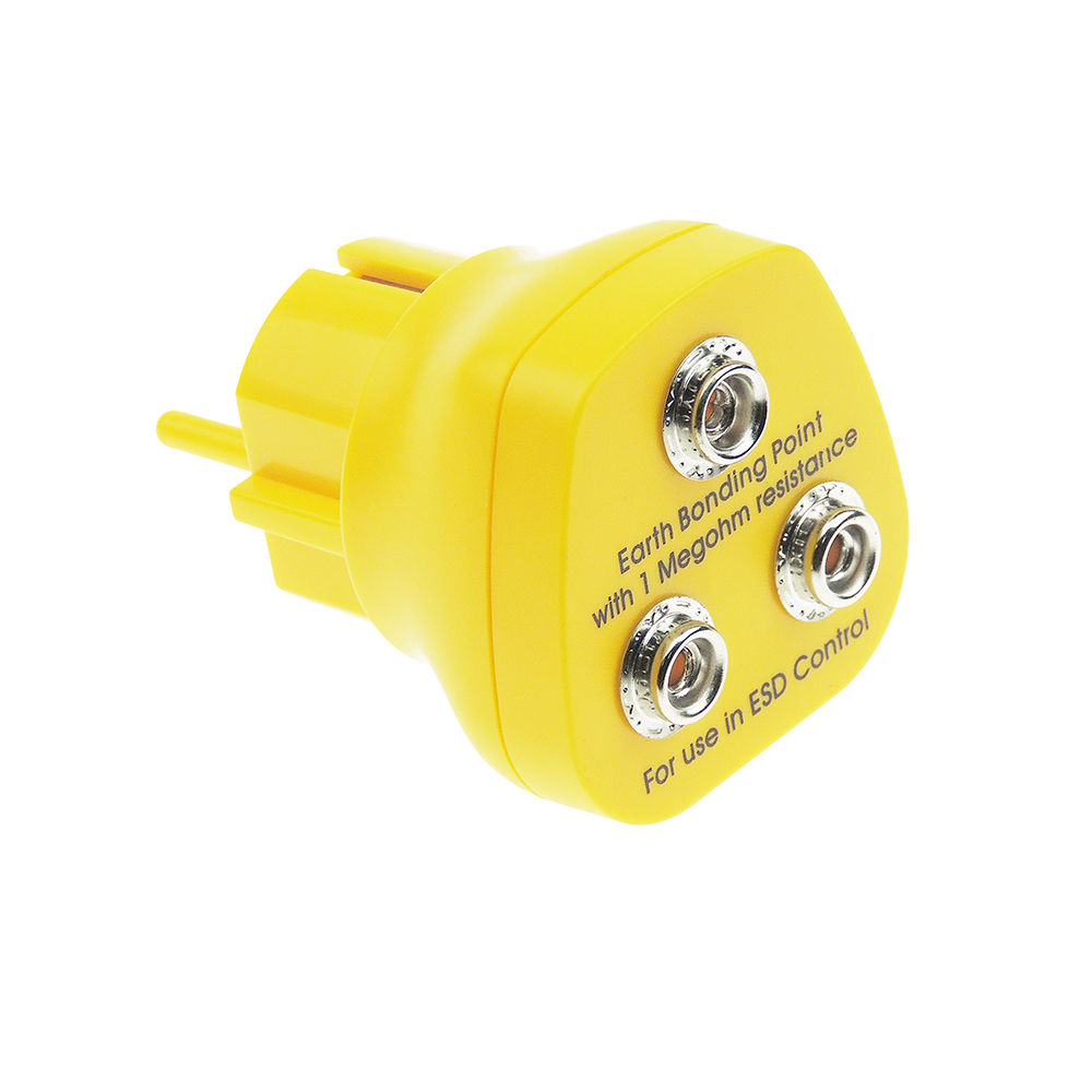 ESD Plastic 3 X 10mm Stud EU EBP Earth Bonding Plug