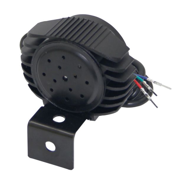 12W Front LED Electric Scooter Bicycle Light 2-in-1 Waterproof Bright Horn Headlight Ebike 12-80V Battery Powered for Bicycle