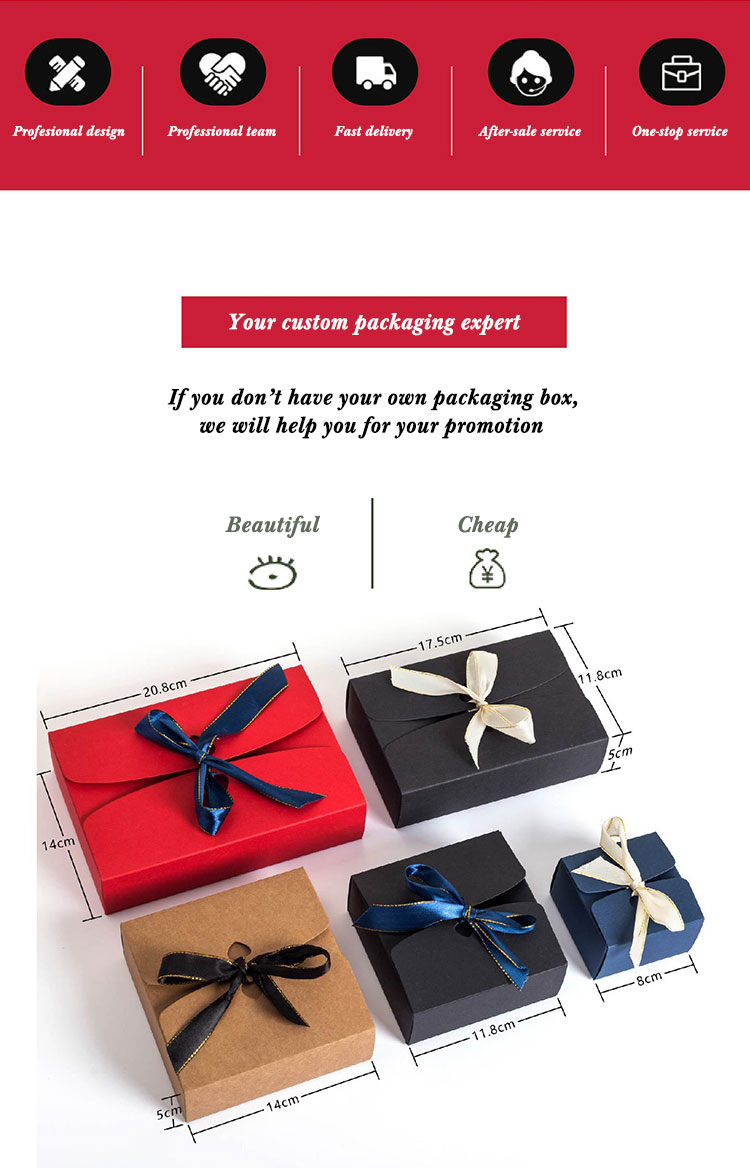 Recyclable 350gsm paper Wedding Favour Packaging Box For Chocolate Cookie Candy Packing