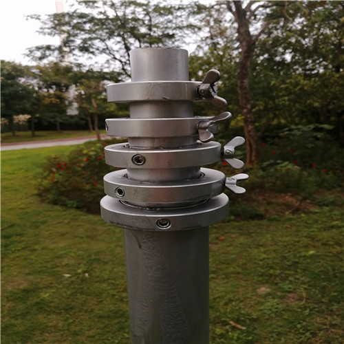 6063 Alu Sectional Telescoping Aluminum Antenna Mast Hand Push Up Light Weight