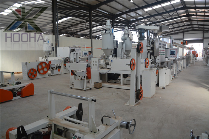PVC Parallel Wire And Cable Making Machine , Power Cable Making Machine 
