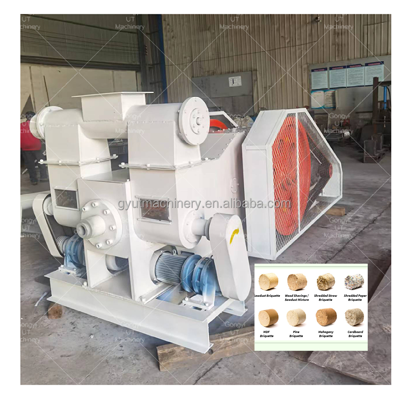 Round Stick Shape Wood Sawdust Mechanical Stamping Machine for Biomass Briquettes