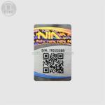 Adhesive Tamper Proof Hologram Authentic Security Barcode Sticker