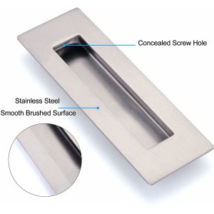 Satin Nickle Brashed SS304 Closet Door Finger Pull