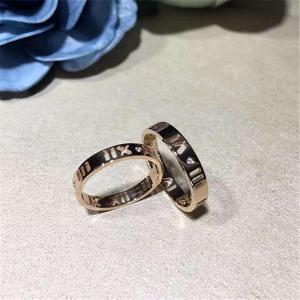 China Luxury jewe factory number ring 18k gold white gold yellow gold rose gold diamond ring wholesale