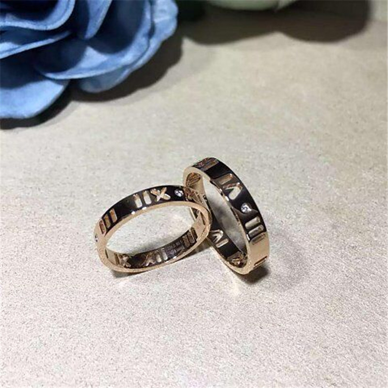 Luxury jewe factory number ring 18k gold white gold yellow gold rose gold diamond ring