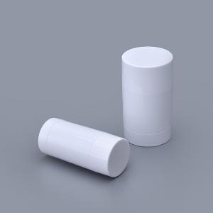 China White Round Plastic Deodorant Tubes With Smooth Surface wholesale