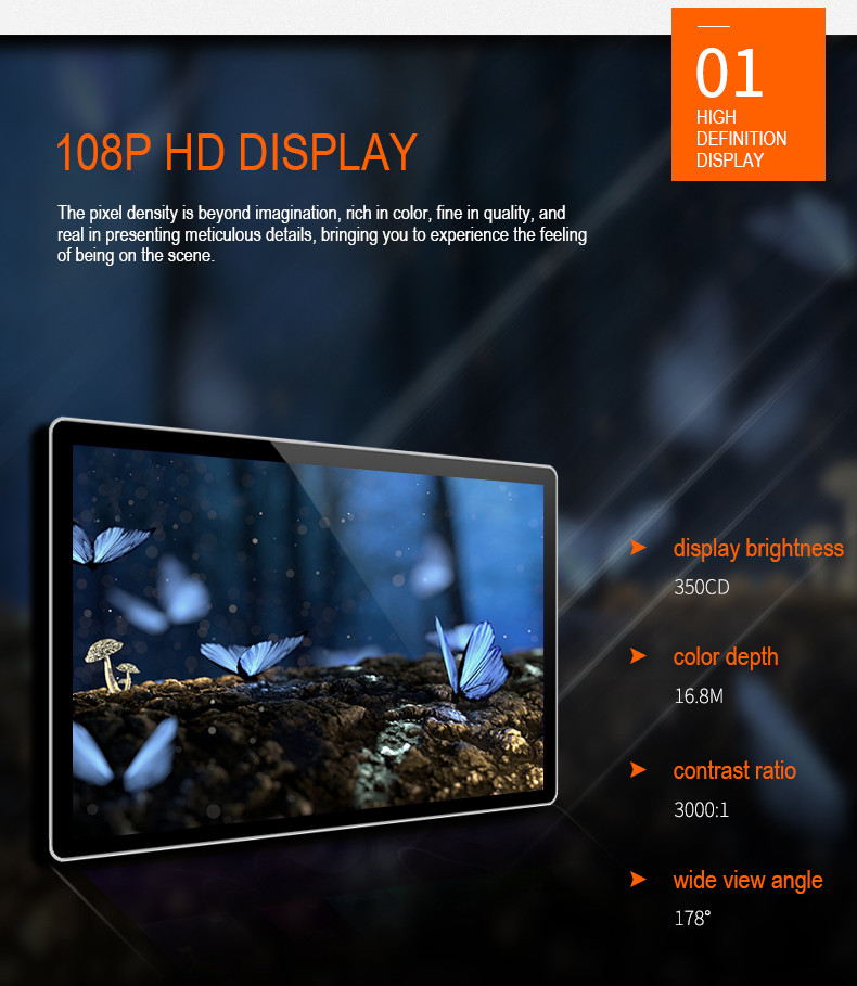 Infrared 1920*1080 19 Inch Self Service Information Kiosk