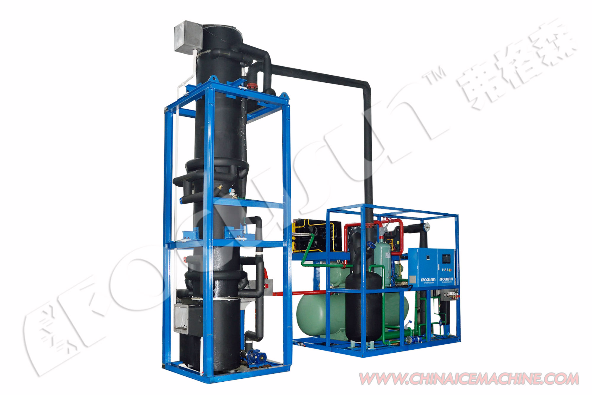 15000kg Ice Storage Capacity Crystal Tube Ice Maker for Industrial Production Lines