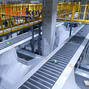 China 8000p/H Sorted Cartons Narrow Belt Sorter For Supermarket Distribution wholesale