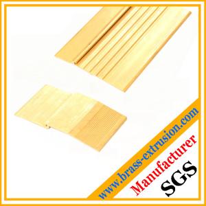 China floor Non slip Tread brass extrusion profiles wholesale