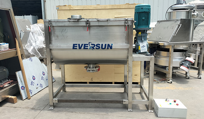 300l 1000l Horizontal Double Ribbon Mixer Food Grade For Raw Material Powder