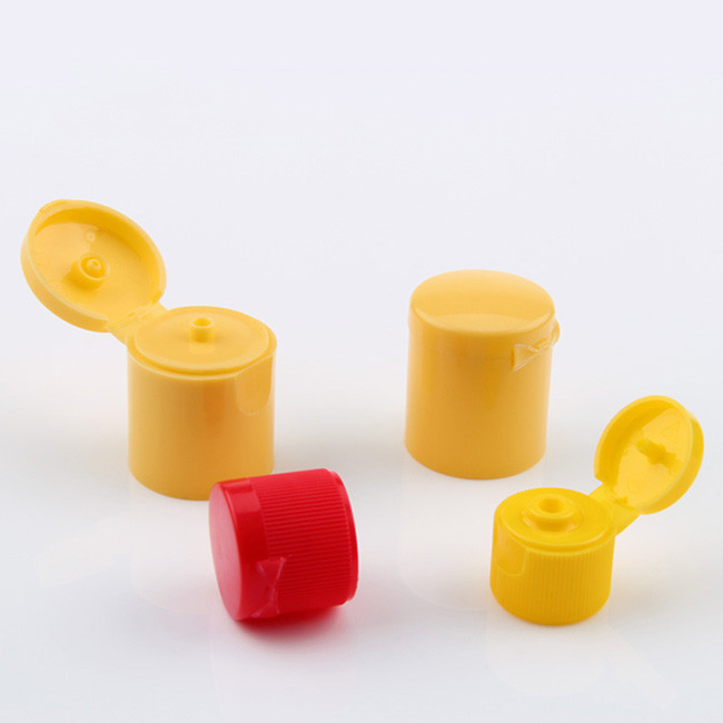 Customized Colors Flip Top Dispensing Caps Universal Shampoo Bottle Cap