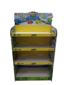 China Advertising Cardboard Counter Display Flooring Racking POP Store Shelf Display wholesale