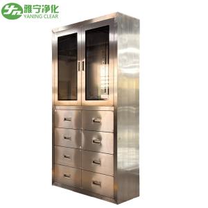 China Glass Door Stainless Steel Medical Cabinet for Pharmaceutical Industry wholesale