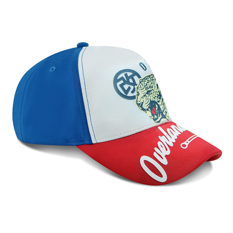 100% Polyester Custom 5 Panel Racing Baseball Caps Dry Fit For Cycling