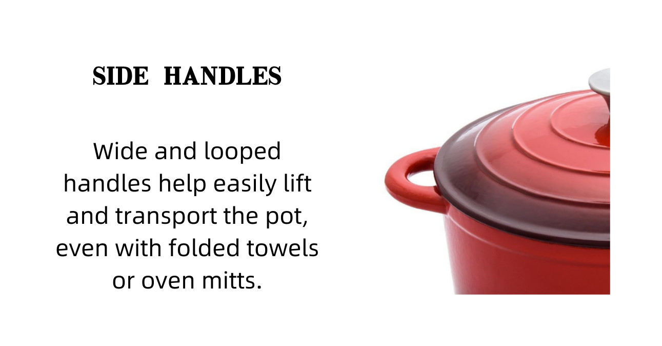 OEM ODM 21.3*10cm Red Cast Iron Dutch Oven ISO9001 certificated