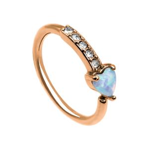 China Bridal Traditional Nose Piercing Jewellery 18G Rose Gold Septum Ring wholesale
