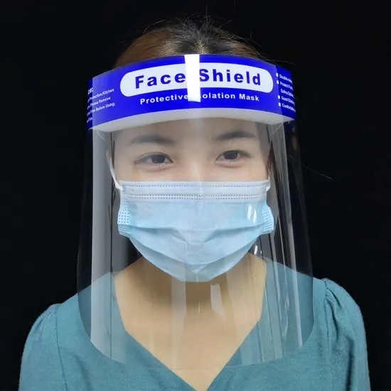 Anti Fog Surgical Face Shield Transparent Mask PET Material Eyes Mouth