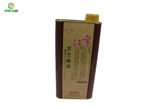 Olive Oil Tin Can of 250ml Square Cylinder Shape 0.18-0.25 Mm Thickness