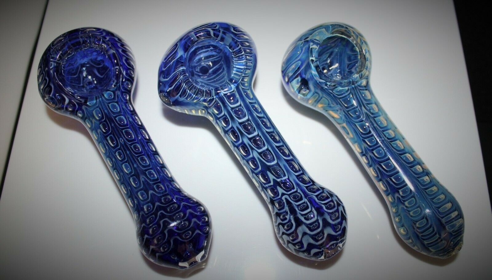 5mm Thick Borosilicate Smoking Glass Hand Pipes Mini Donut Spoon Pipe