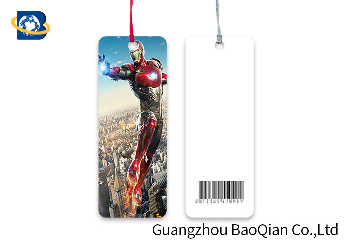 Custom Shape Flipped Lenticular Bookmark , Super Hero Custom Plastic Bookmarks