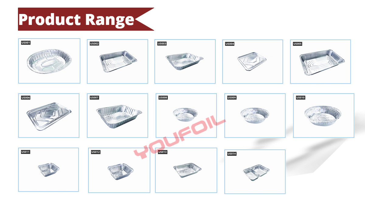 Household Disposable Large Aluminum Foil Steam Table Pans With Lid
