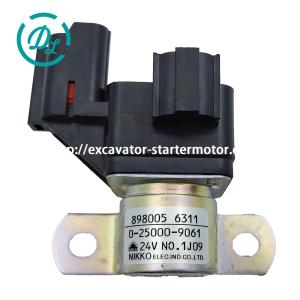 China 8980056311 0-25000-9061 Starter Relay Excavator SH235X-6 ISUZU 4HK1 wholesale