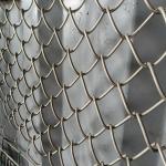 Silver Chain Link Fence Adjustable Height Powder Coated Coating