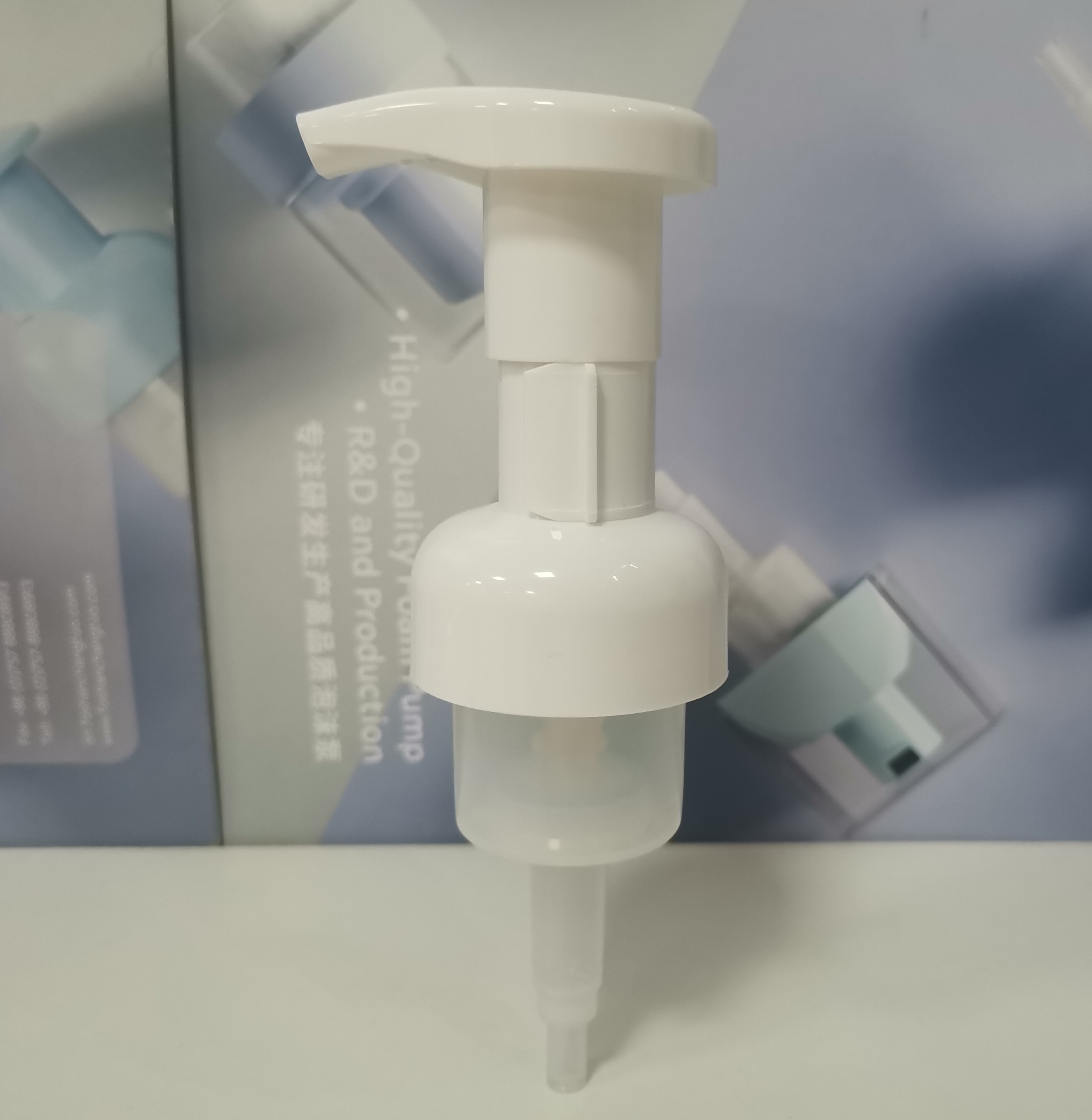 Customized Color Plastic Foam Pump With Third Genaration Engine And All Plastic Spring