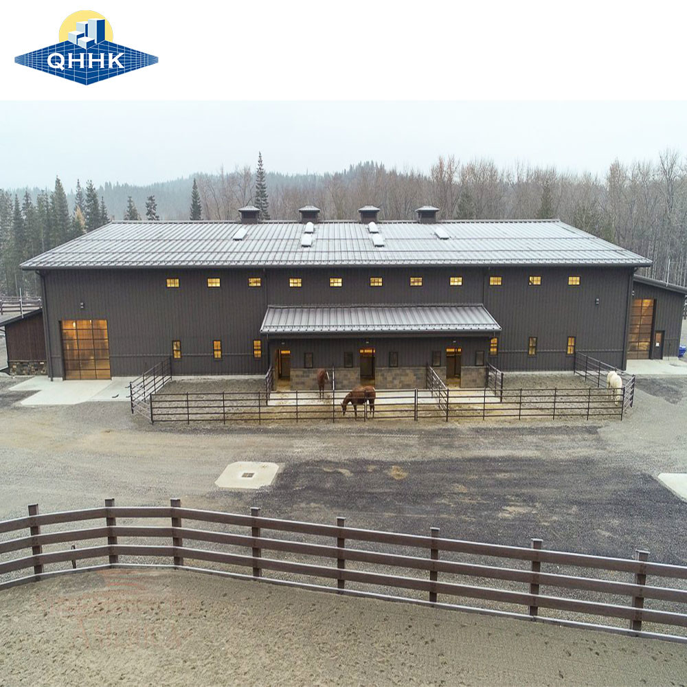 Gable Single Slope Double Slope Structure Clear Span Metal Agricultural Buildings