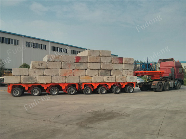 Multi Axles Hydraulic Modular Trailers / Transportation Trailer Heavy Large Beams